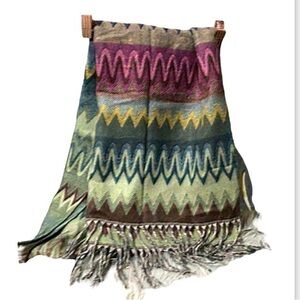 Beautiful hand made Western Scarf- or as a‎ waist wrap Multi colored (S310)